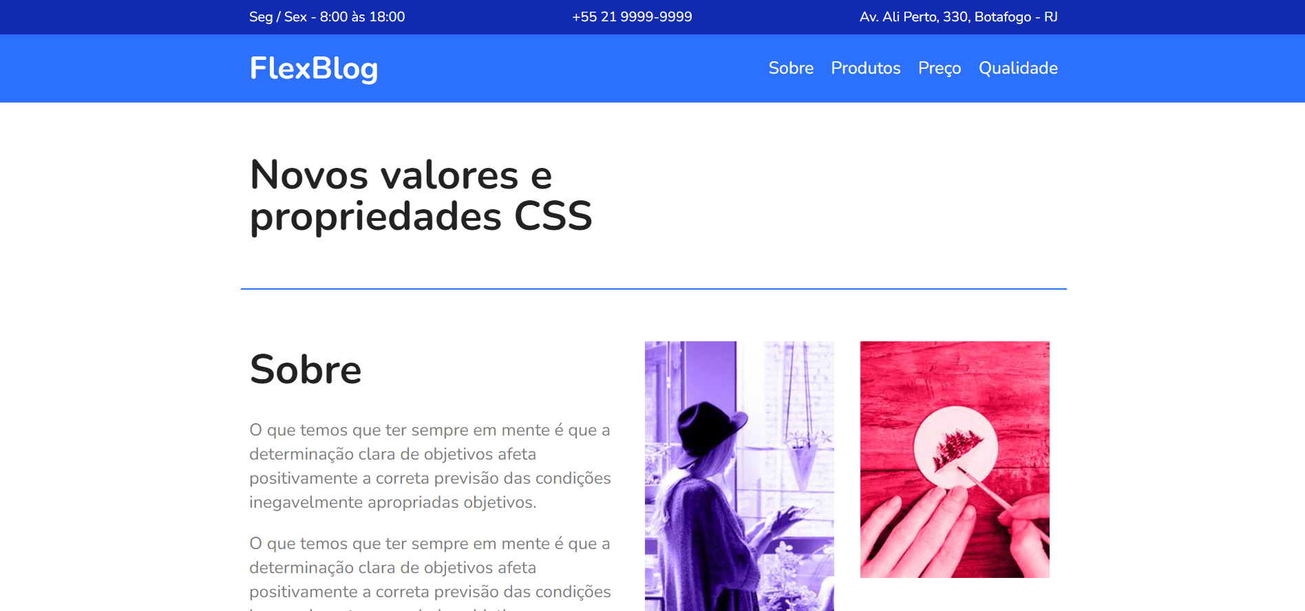 Flexblog website photo